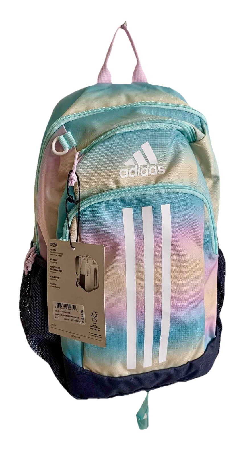 Adidas Girl Multicolor/Onix/White Young BTS Creator 2 Laptop Backpack (5156597)
