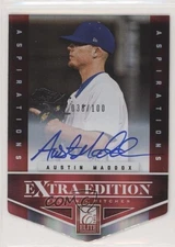 2012 Elite Extra Edition Aspirations Die-Cut Signatures Austin Maddox Auto 1o3