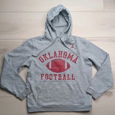Nike Air Jordan Oklahoma Sooners Hoodie Sweatshirt Mens M Pullover