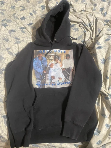 Neuf avec étiquette Supreme Rap A Lot Records Geto garçons photo sweat à capuche noir homme M SS17 AUTHENTIQUE