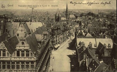 Feldpostkarte 1915 GAND Belgien CPA 1. Weltkrieg Feldpost Stempel Lazarett NAMUR