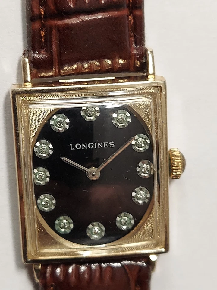 Longines Diamantes Dial Cal 528 Hombre’s Y Mujer’s Oro 17 J 10k Amarillo Relleno Swi Foto 2 de 4