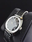 Vintage Timex Mechanical Watch Black Dial Date Stainless Steel Near Mint