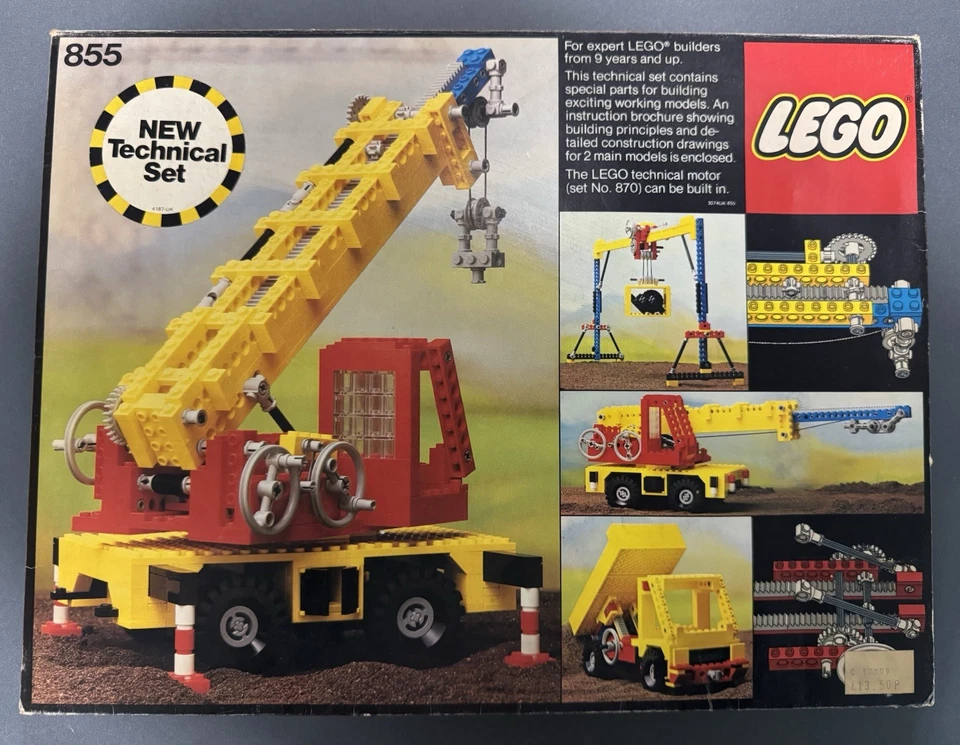 Lego Technic 855 Mobile Crane Truck vintage set complete boxed, photo 1 of 3