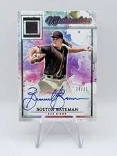 Boston Bateman 2025 Panini Impeccable Watercolor Signatures /35 Padres Auto SSP