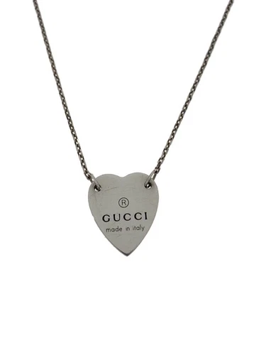 Collana donna GUCCI SV925 con motivo cuore top argento usata