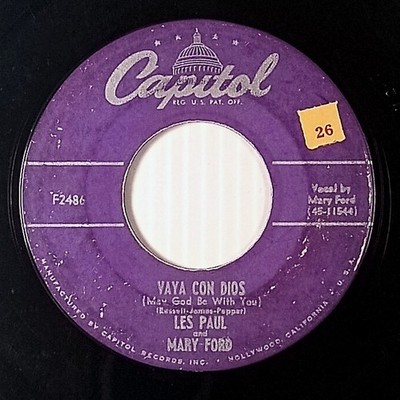 Les Paul and Mary Ford - Vaya Con Dios / Johnny [7'' 45 rpm Single] 1953 Pop