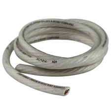 XW4WH5 5 ft White 4-Gauge True Spec 100% OFC EnvyFlex Power/Ground Wire
