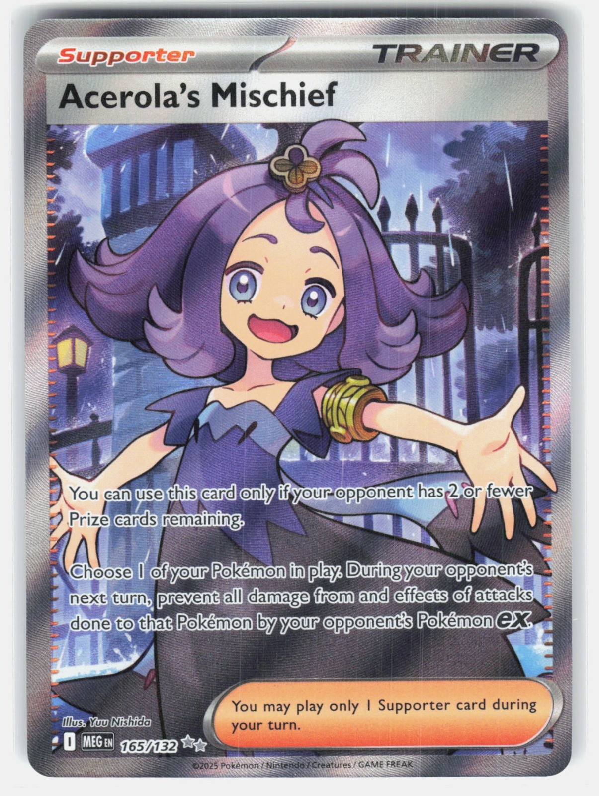 Acerola's Mischief Holo Ultra Rare ME01: Mega Evolution 165/132 NM