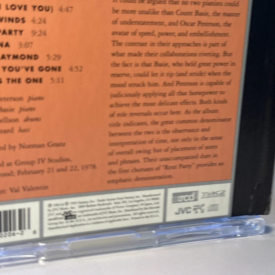 JVC XRCD2: Count Basie Meets Oscar Peterson •The Timekeepers ‘78 7trx OOP NM~ Foto 4 de 4