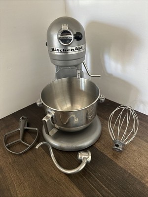 KitchenAid Professional HD KG25H3XSL Gray Bowl Lift Stand Mixer 10 Speed 475W