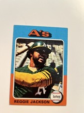 Reggie Jackson 1975 Topps MINI   #300  No Crease ￼ExMT  B36