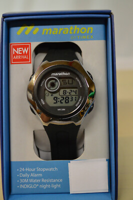 NEW Timex  Marathon Ladies Watch  Black / Silver 5M32600