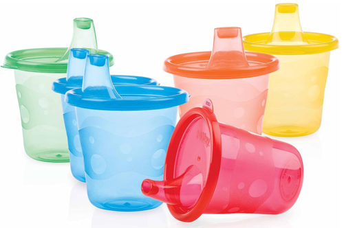 Nuby ID91121A Set di tazze da pic nick con 6 tazze e 6 coperchi colori 210 ml - Foto 3 di 24