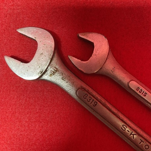 S-K Tools Vintage Metric Combination Wrenches 19mm & 15mm 8315 8319 USA Set of 2 - Picture 2 of 8