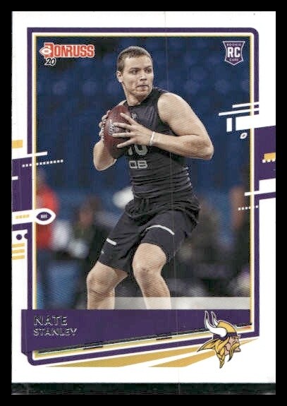 2020 Donruss #300 Nate Stanley Rookie Minnesota Vikings
