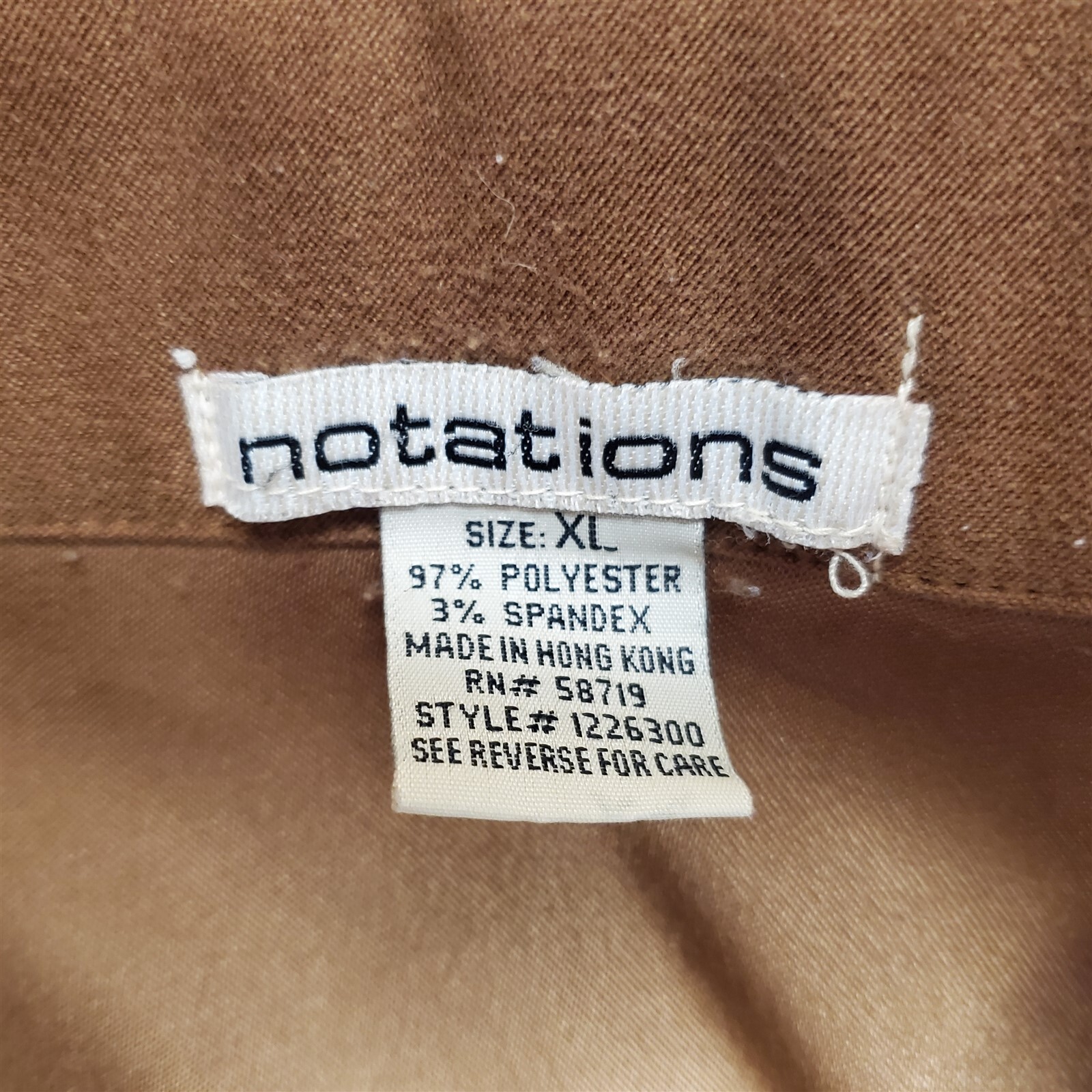 Notations Jacket Womens Extra Large Brown Full Zi… - image 5