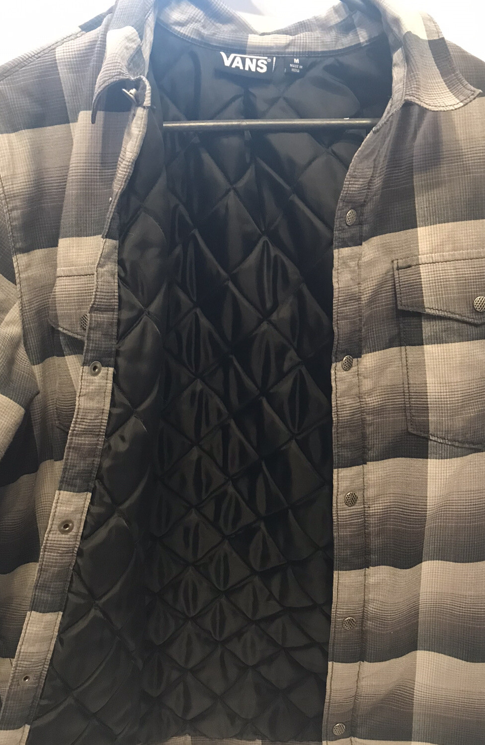 Men’s Van Checkers  Button Up Jacket Excellent Co… - image 2