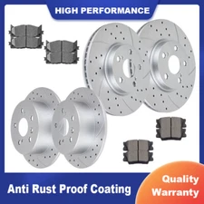 Front Rear Brake Rotors and Brake Pads Kit for Toyota Camry Avalon Lexus ES 300H