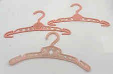 3 Baby/Child Clothes Hangers Venus Pink Dog Fiddle Cat Bunnies 10"