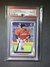 2014 BOWMAN silver GIANCARLO STANTON #19 / rare