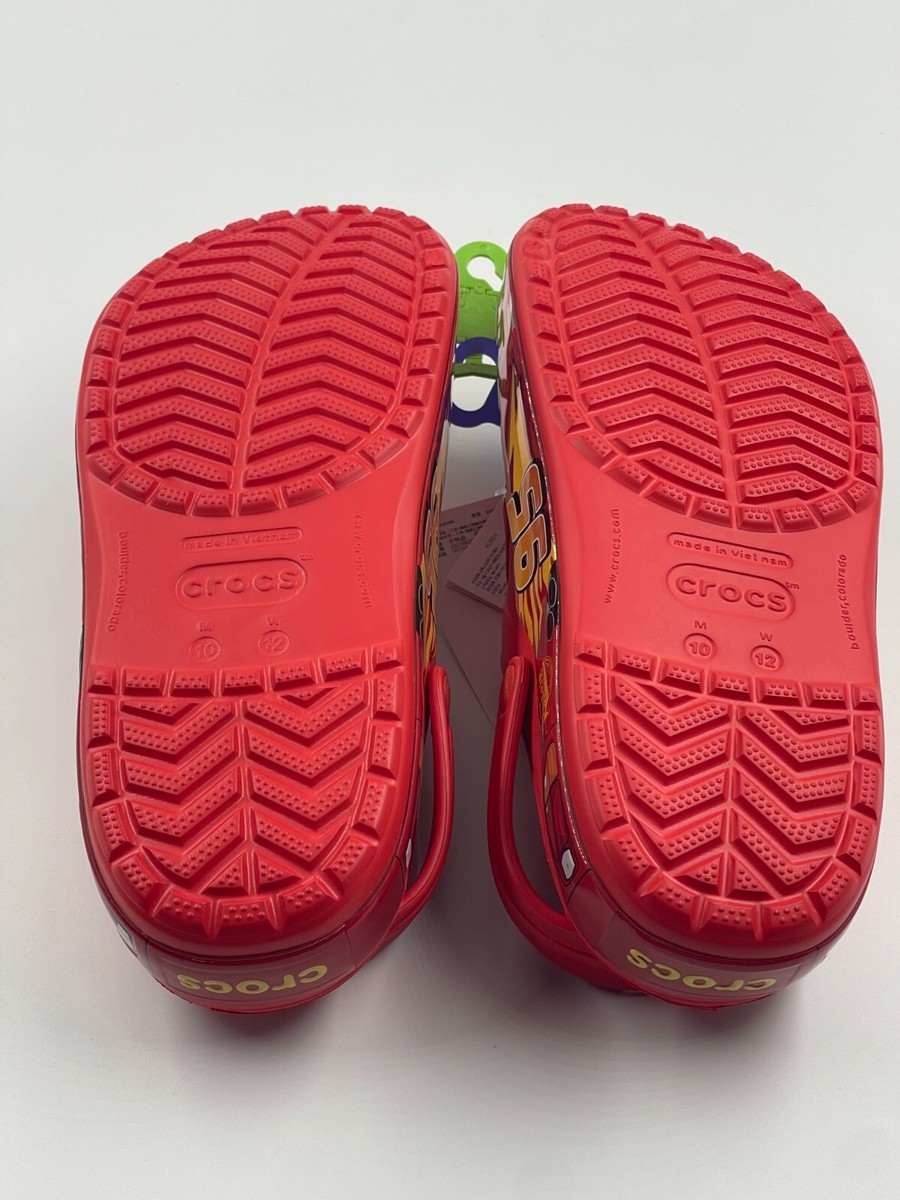 Crocs Men's US Men's Classic Lightning McQueen Clogs Red 205759