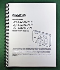 Olympus VG-120 / VG-130 / VG-140 Instruction Manual with Protective Covers 