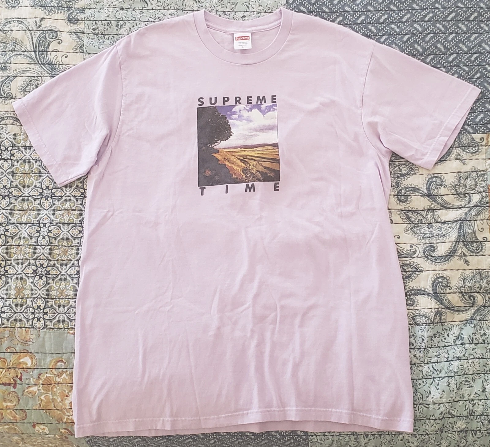 Tee shirt Supreme Time Lavinder Large SS20 100% authentique