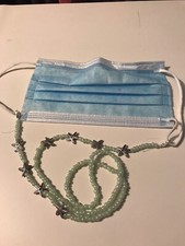 Starfish And Green Glass Bead face mask Holder Mask Lanyard Teachers School