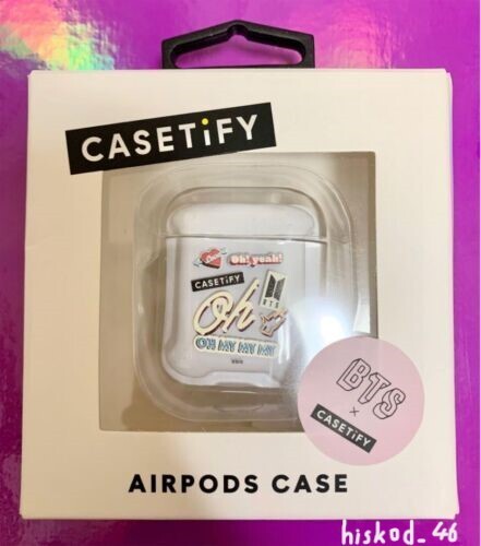 BTS Casetify OH My My My Logo Clear White AirPods Case with Box Japan Rare-image