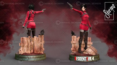 Ada Wong Resident Evil 4 Re4 Remake Resin 3d Druck DIY Modellbausatz