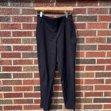 Nine West Black Mid Rise Straight Trouser Pants