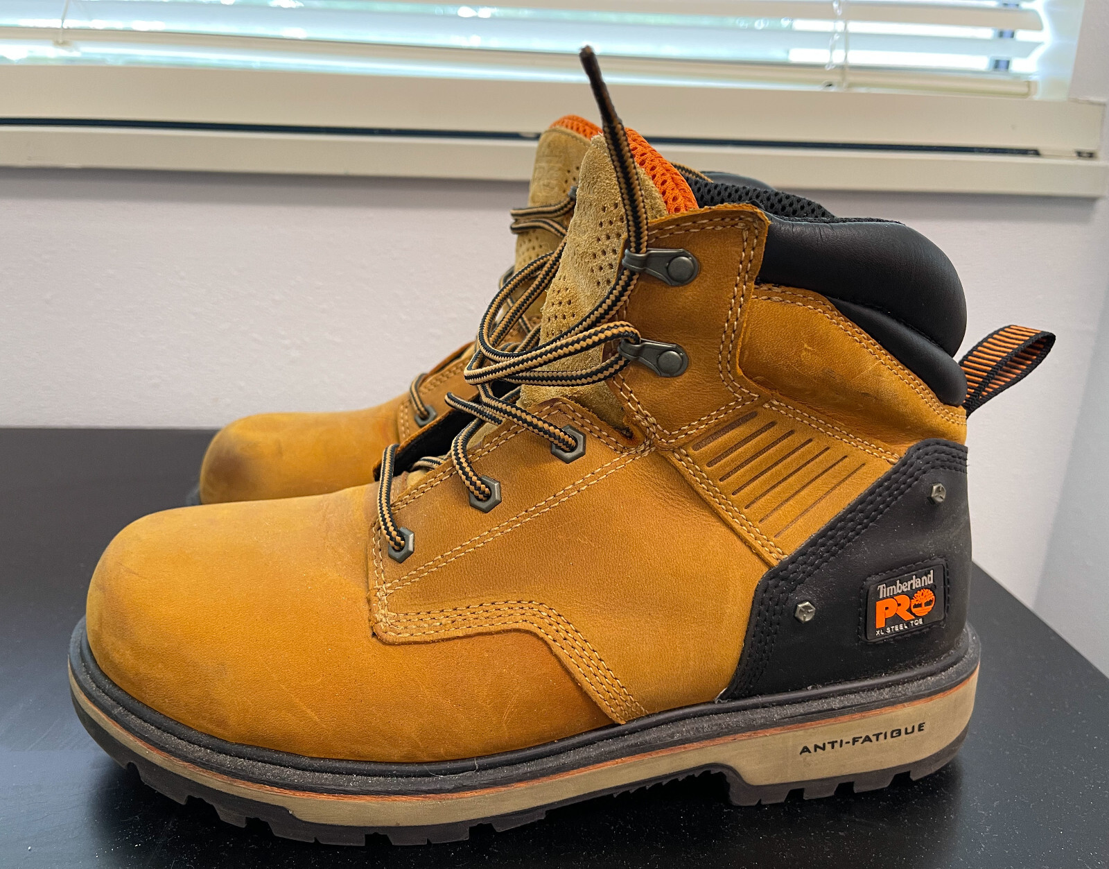 MEN'S TIMBERLAND PRO BALLAST 6" STEEL TOE BOOTS Size … Gem