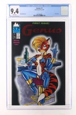 Genus #1 - Antarctic Press 1993 CGC 9.4 Red foil logo.
