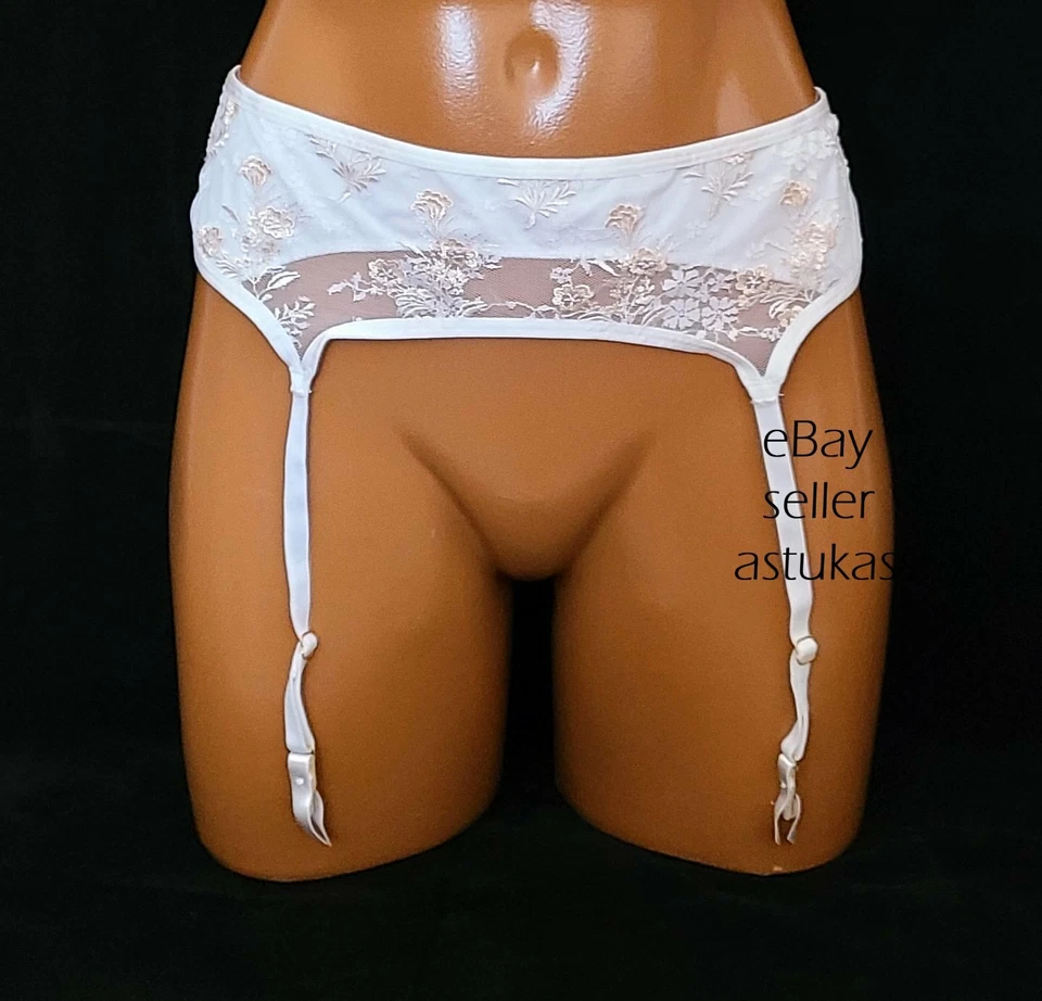 Cinturón Liguero NATORI Obsession Floral Bordado Talla M Blanco Foto 3 de 3