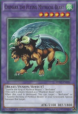 YU-GI-OH CARD: CHIMERA THE FLYING MYTHICAL BEAST - SDMY-EN044