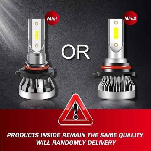 Mini 9006 LED Headlight 6000K White Low Beam for Chevy Silverado Tahoe 1999-2006 - Picture 5 of 12