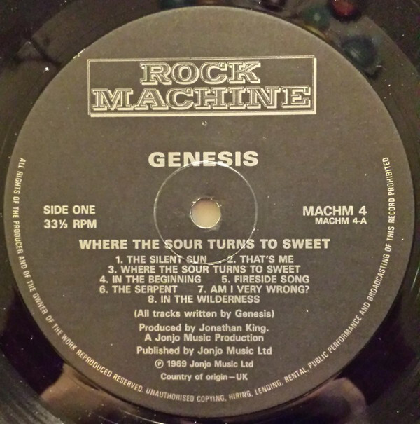 Genesis - Where The Sour Turns To Sweet (LP, Album, Mono, RE