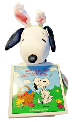 Peanuts ''Here Comes the Easter Beagle'' Snoopy Plush & Hardcover Kids Book Kohls