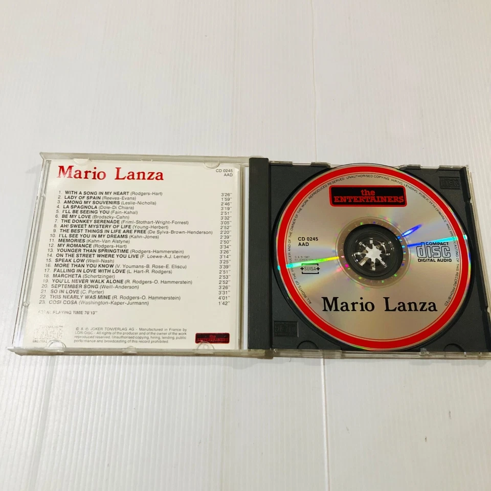 Mario Lanza The Entertainers CD Pop Classical Vocal - Image 4 of 4