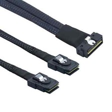 SAS4.0 LP Low profile SFF-8654 8i 74P to 2X SFF-8087 36P Server connection Cable