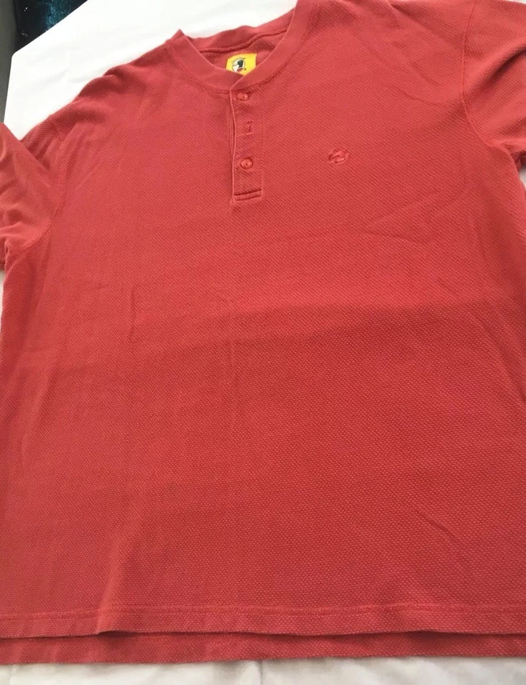 Camisa Top Uniforme Rojo Sólido Polo Manga Corta Duck Head Para Hombres XL X-Large Foto 2 de 4