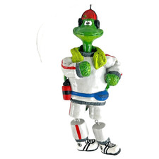 "Adorno de Navidad Turtle Jogger Runner articulado con auriculares y zapatillas 5,5"""