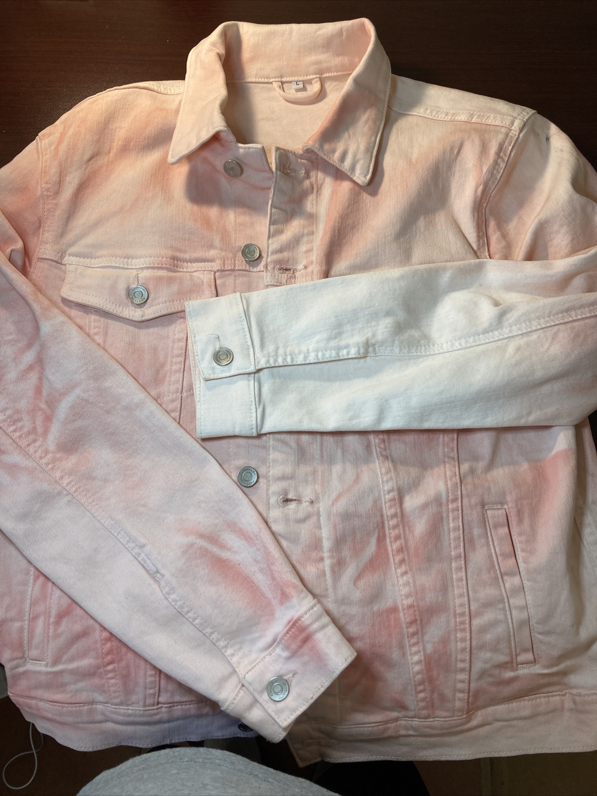 Pink Denim Jacket L-image