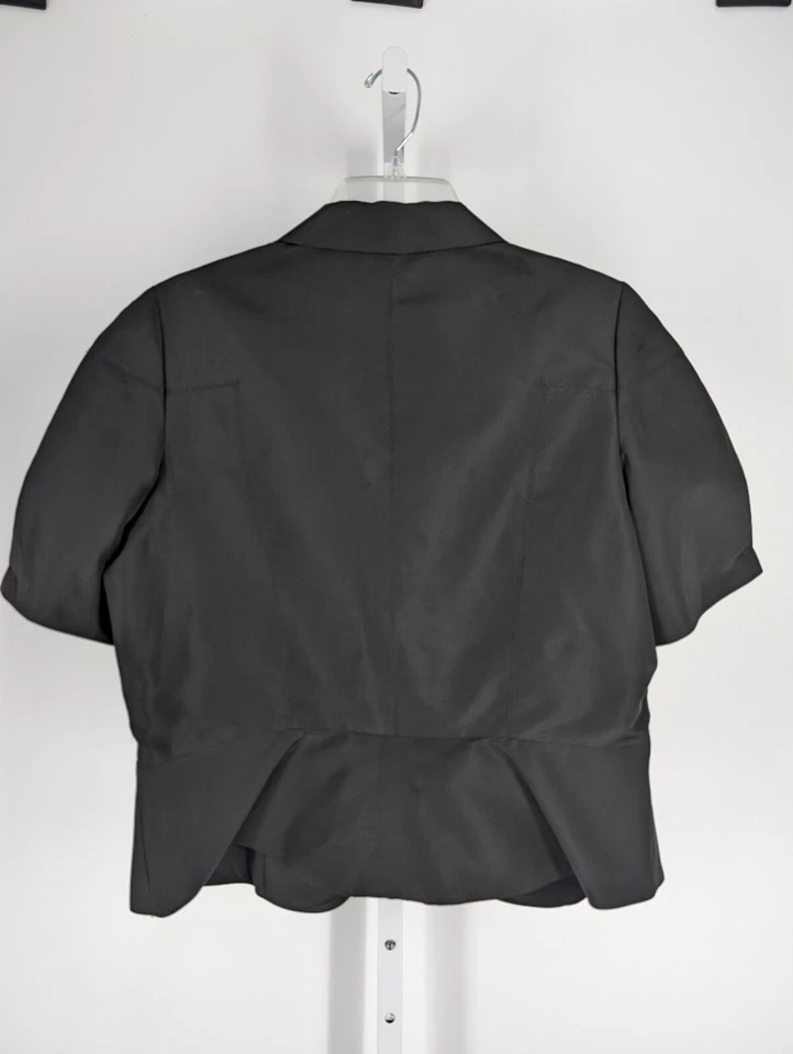 Chaqueta Blazer Oscar De La Renta Resort 2008 Pasarela Esculpida Seda Alta Costura 38" Foto 2 de 4