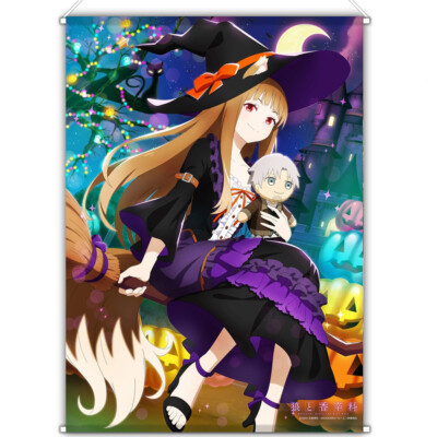 Spice and Wolf Holo Halloween ver. B2 Tapestry Wall Scroll MS FACTORY New
