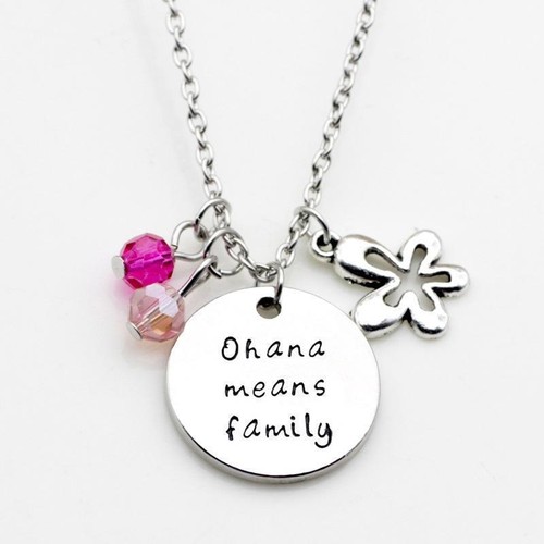 Ohana Means Family Necklace Lilo and 