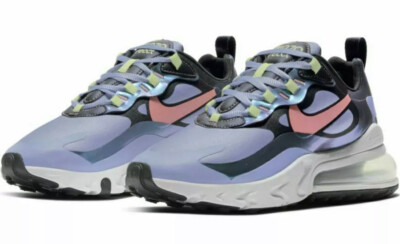 Nike Air Max 270 React  Light Thistle Sunblush  CU4818-001 Womens Sz 6.5