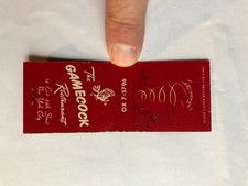 OLD Vintage "The GAMECOCK" Restaurant New York City matchbook MADE IN USA