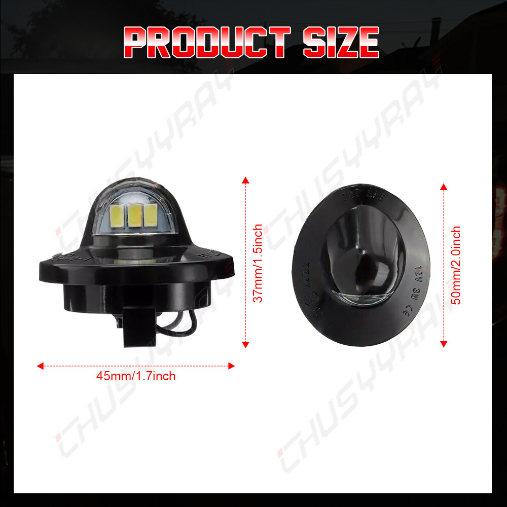 1Pair LED Rear License Plate Light For Ford F-150 Ranger Raptor Explorer 9-SMD E - Foto 10